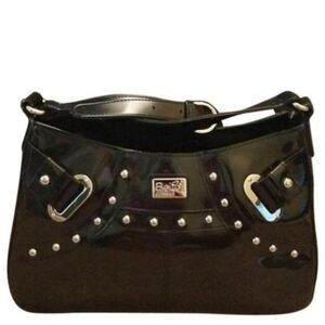 Beijo Bag Classic Shoulder Handbag Black Patent Leather PURSEWomen's Woman's